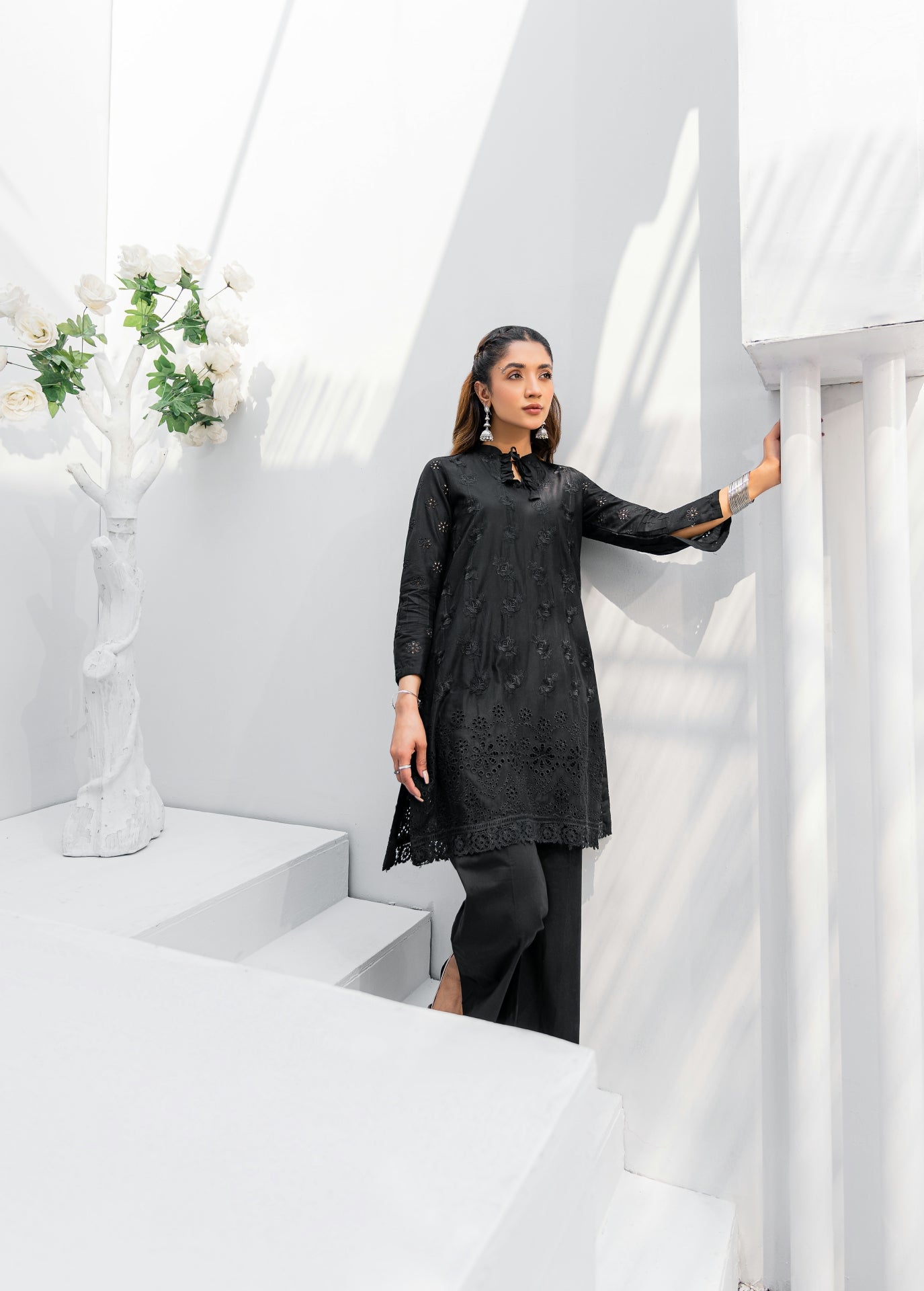 Rosalie co-ord set (black) - Ghonche Official