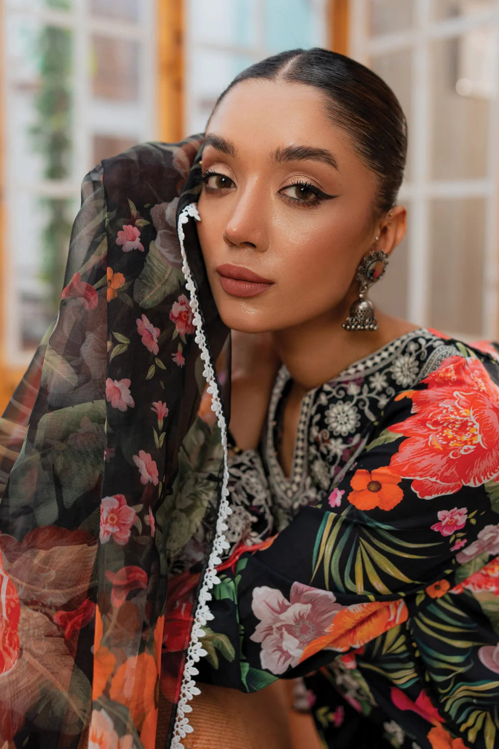 Gul-e-Lala - 3 Piece - Embroidered Lawn