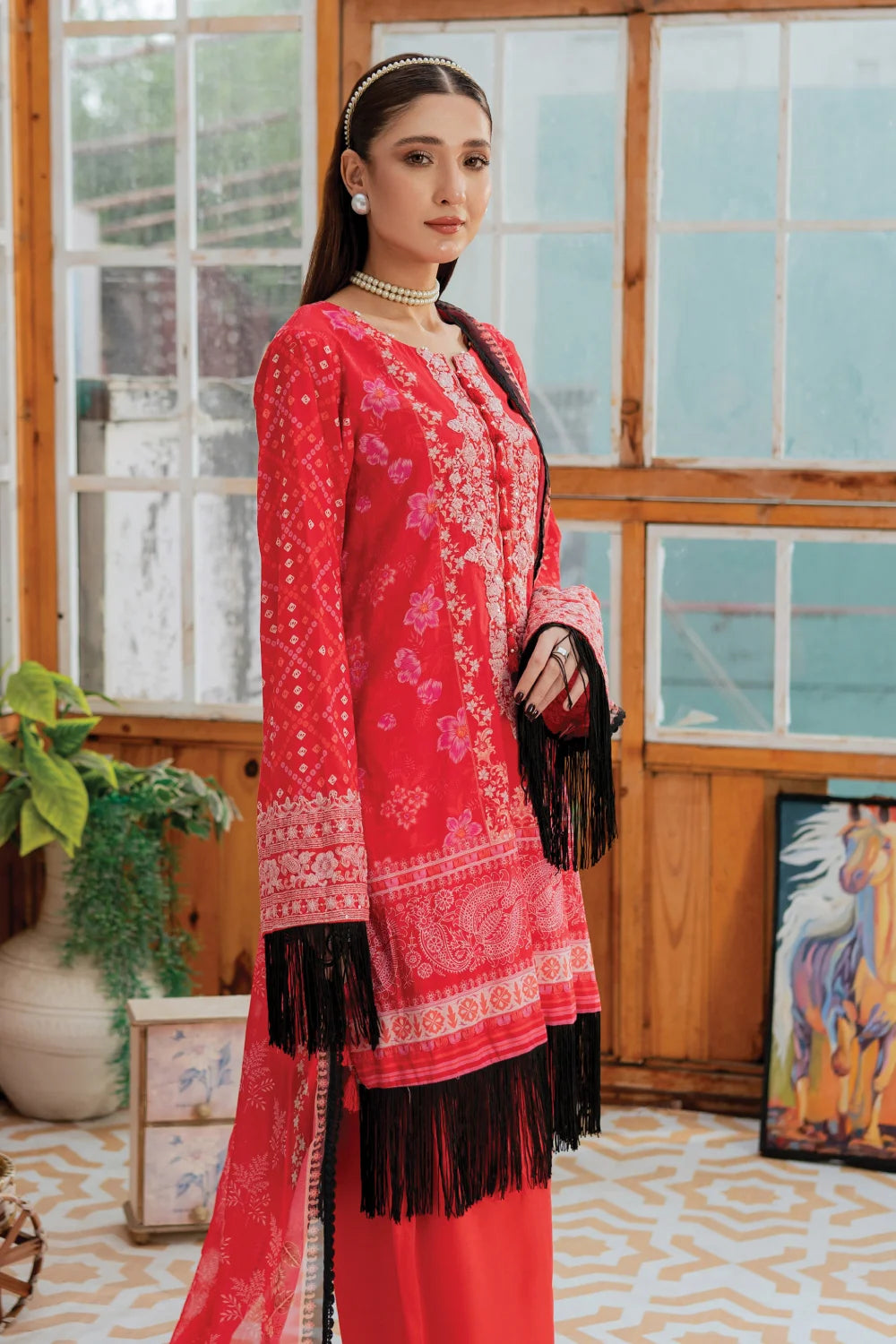 Gulaab - 3 Piece - Embroidered Lawn
