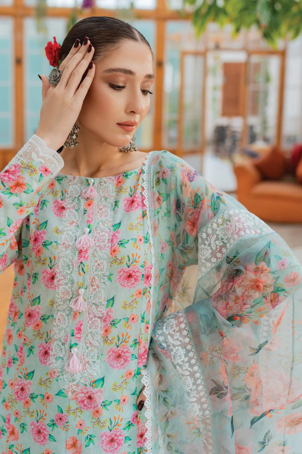 Gulkhaab - 3 Piece - Embroidered Lawn