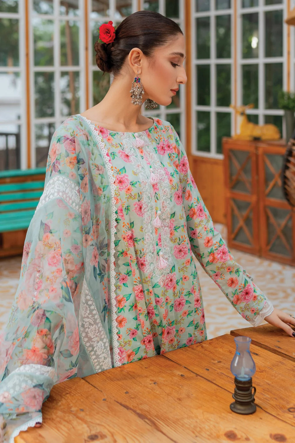 Gulkhaab - 3 Piece - Embroidered Lawn