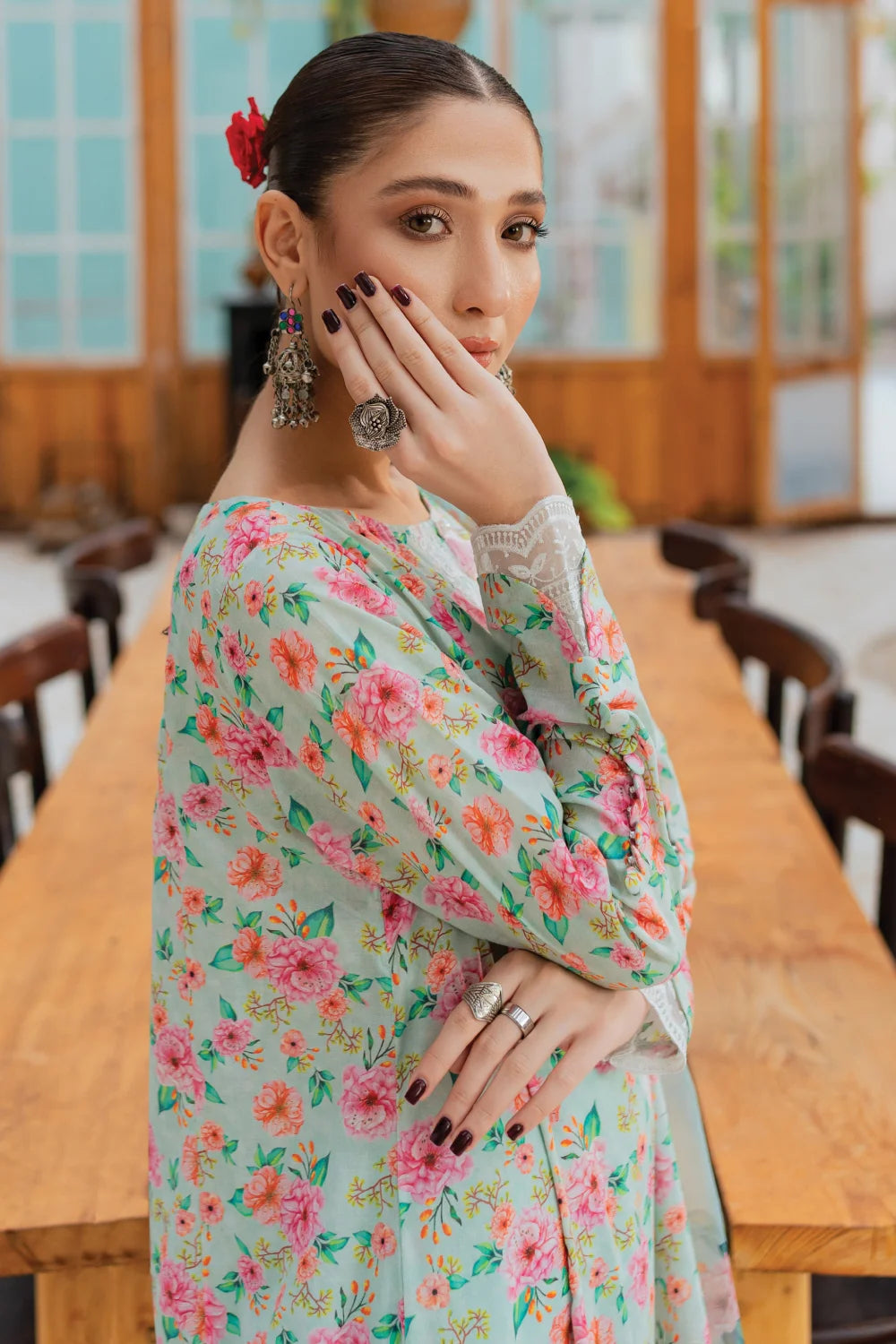 Gulkhaab - 3 Piece - Embroidered Lawn