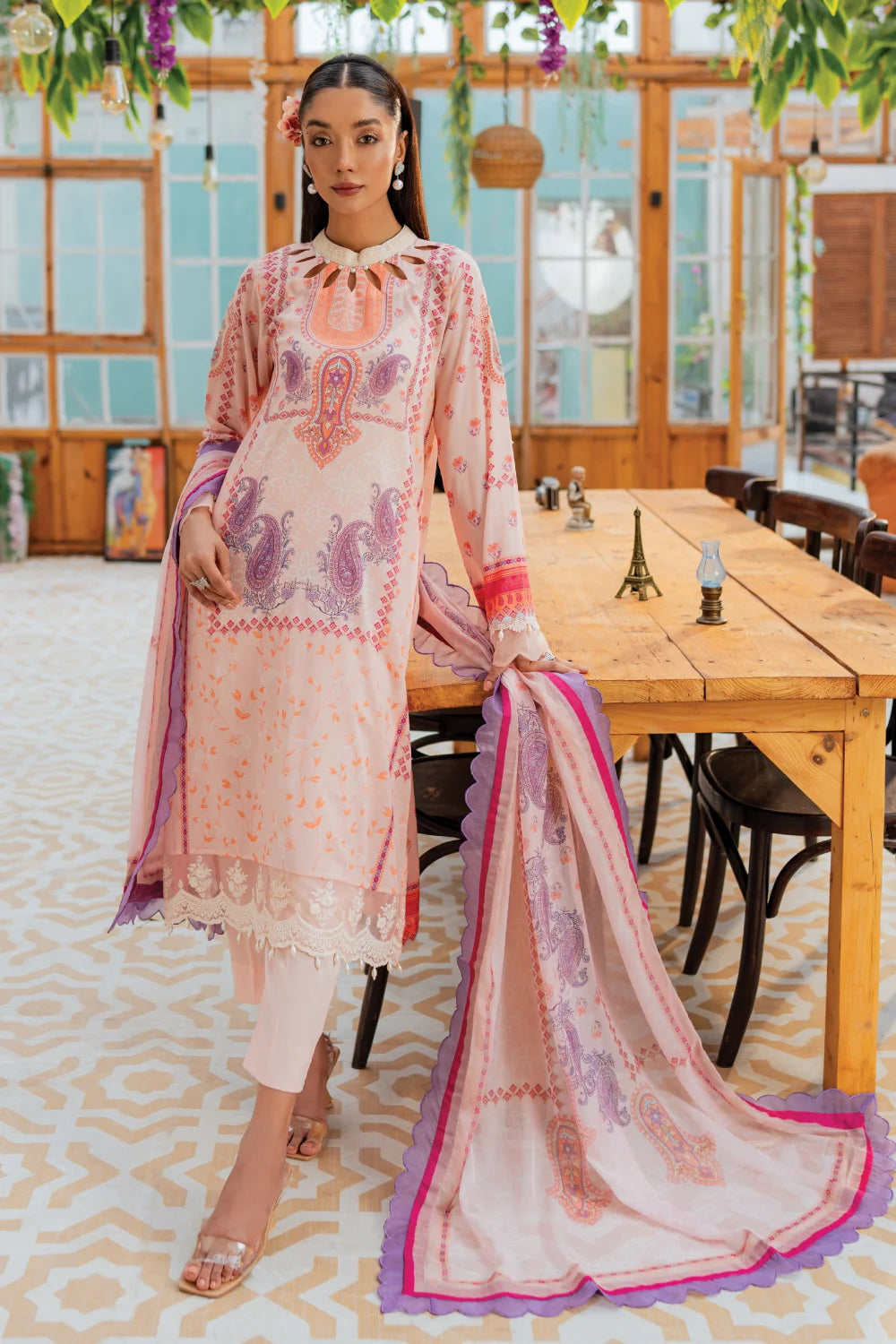 Gulmohar - 3 Piece - Embroidered Lawn