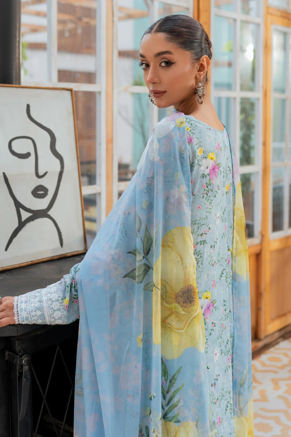 Gulona - 3 Piece - Embroidered Lawn