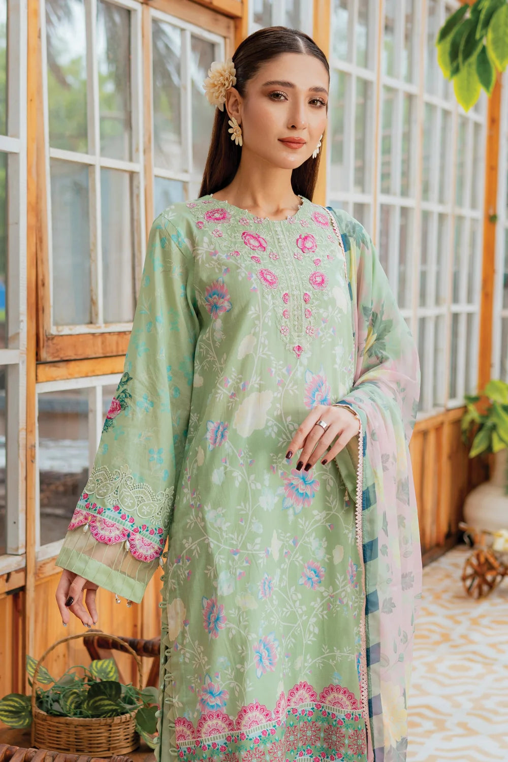 Gulzar - 3 Piece - Embroidered Lawn