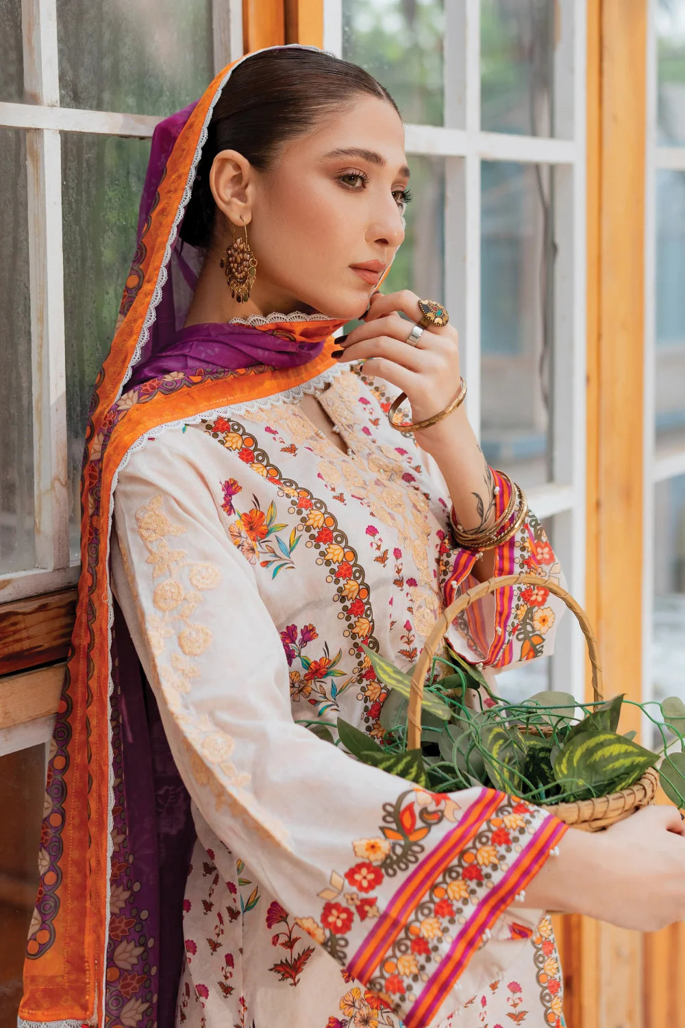 Rangoli - 3 Piece - Embroidered Lawn