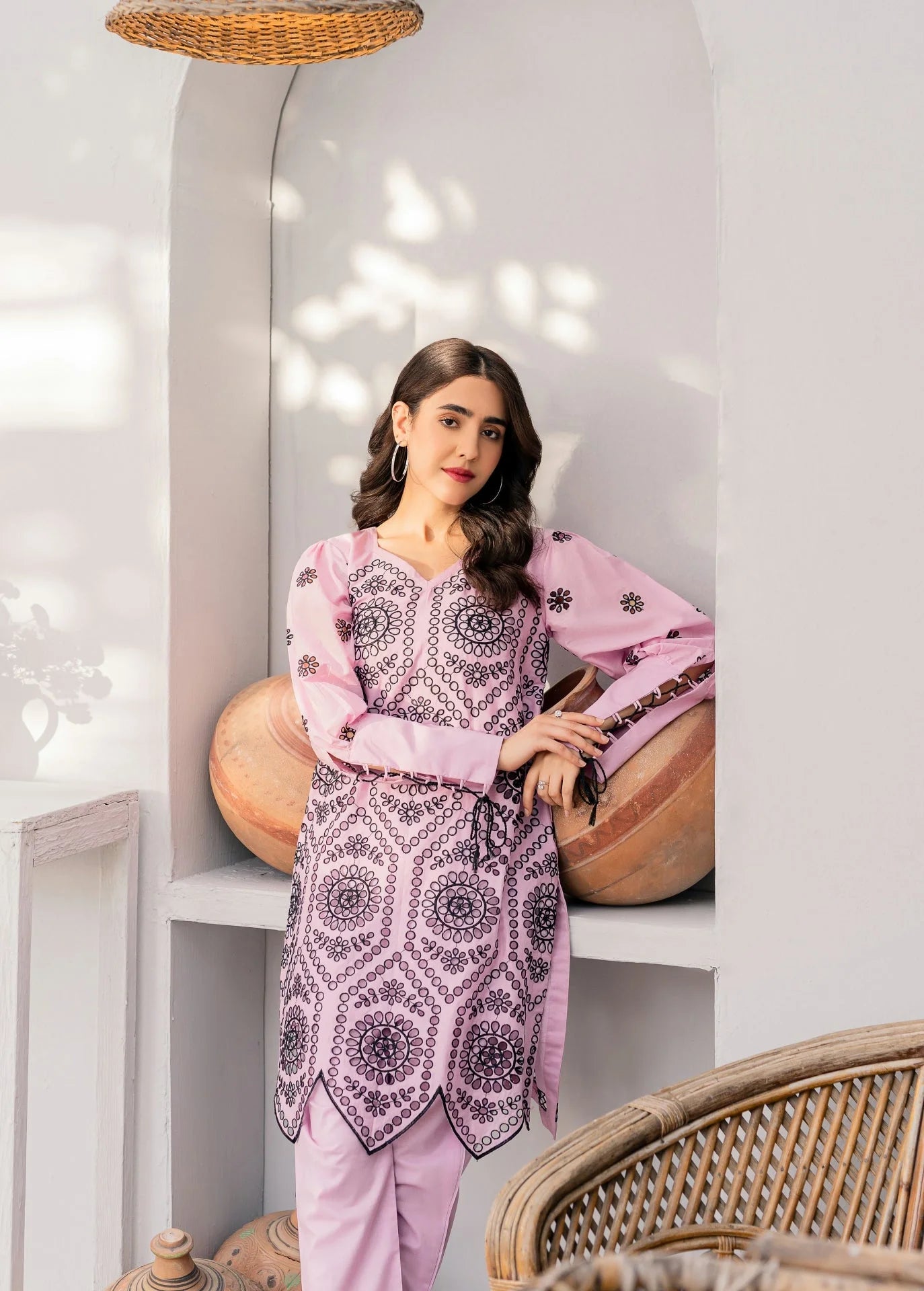 Romanesque co-ord set (lavender)