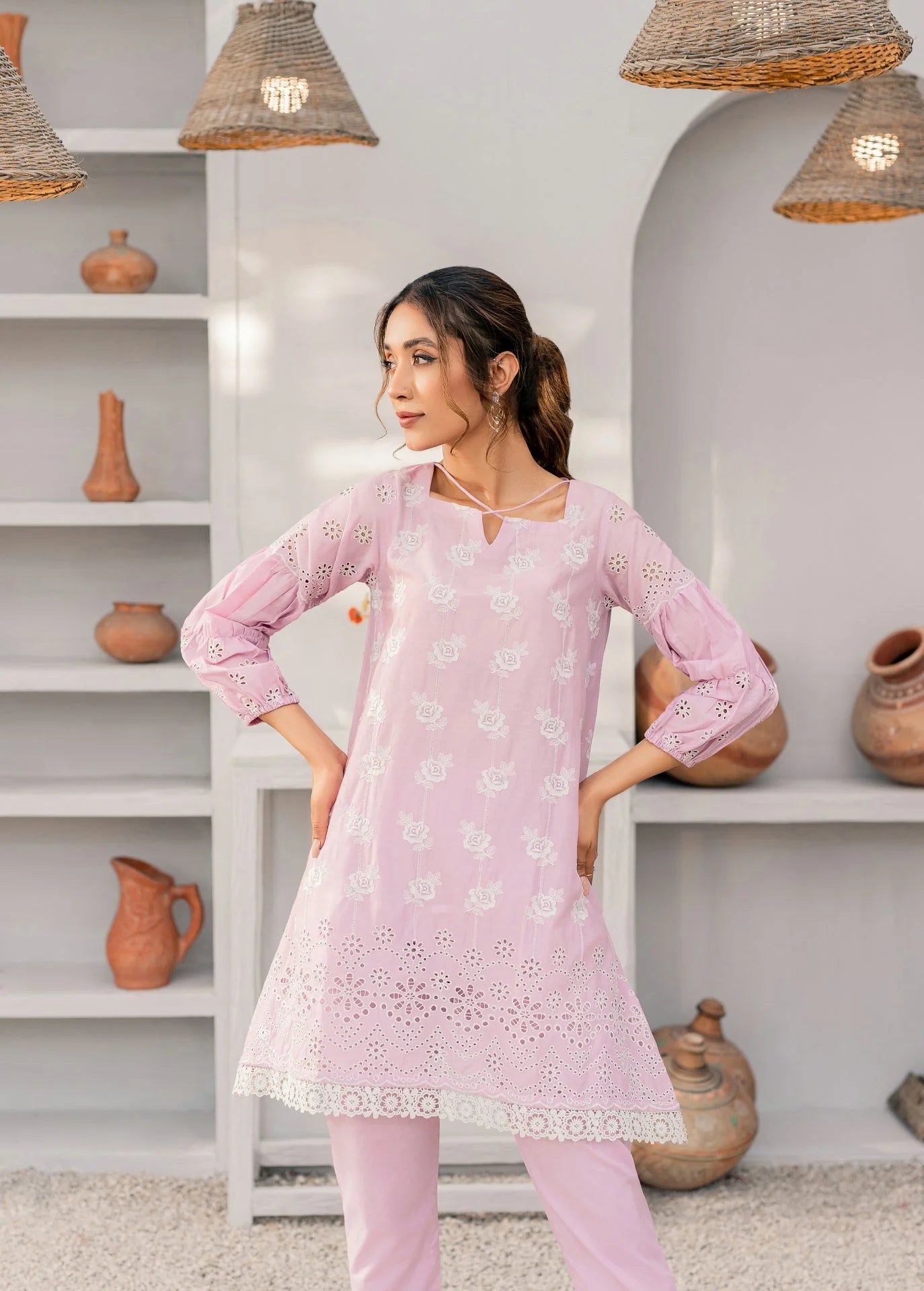 Rosalie co-ord set (lavender)