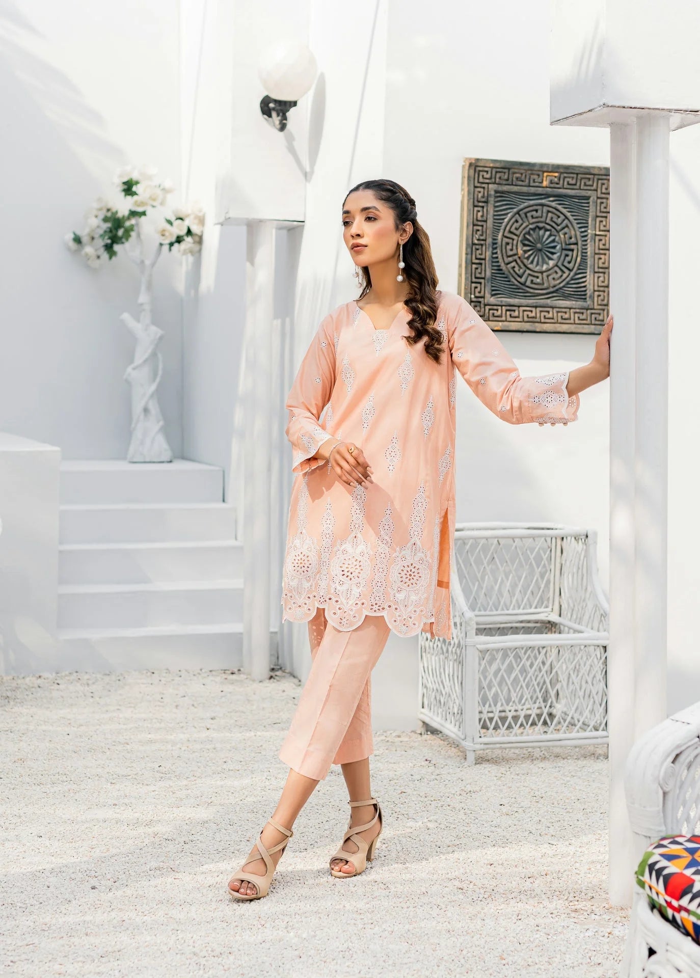 Whimsical co-ord set (Peach)