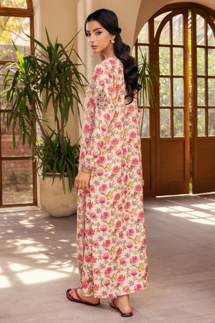 Shabnam - 2 Piece - Raw Silk(Shirt/Trouser) - Stitched