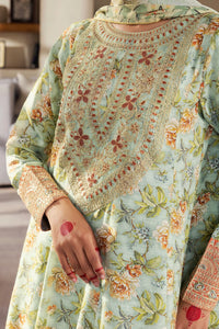 Jahanara - 2 Piece - Raw Silk(Frock/Dupatta) - Stitched - Ghonche Official