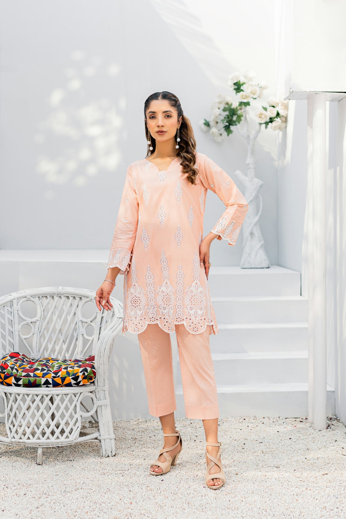 Whimsical co-ord set (Peach)